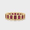 Jewellery Luv AJ | Luv Aj Bezel Emerald Ballier Ring Gold Ruby Red