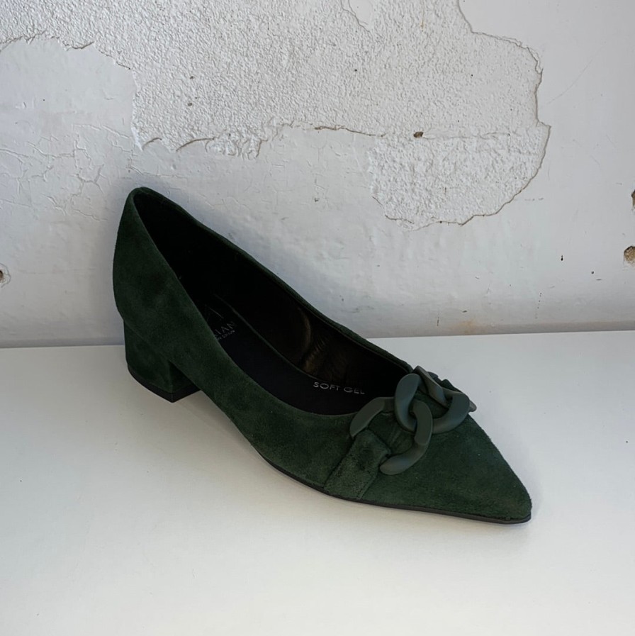 Shoes MARIAN | Marian Chained Green Suede