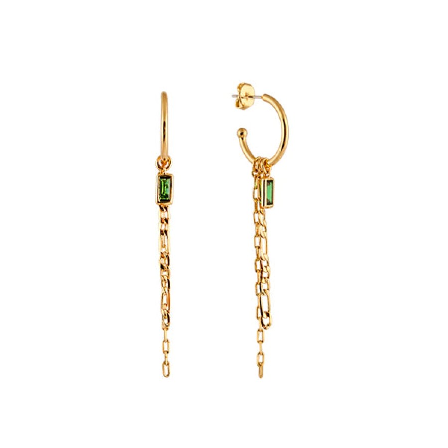 Jewellery Zahar | Zahar Mila Earrings Green