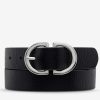 Accessories Status Anxiety | Status Anxiety In Reverse Belt Black/Silver