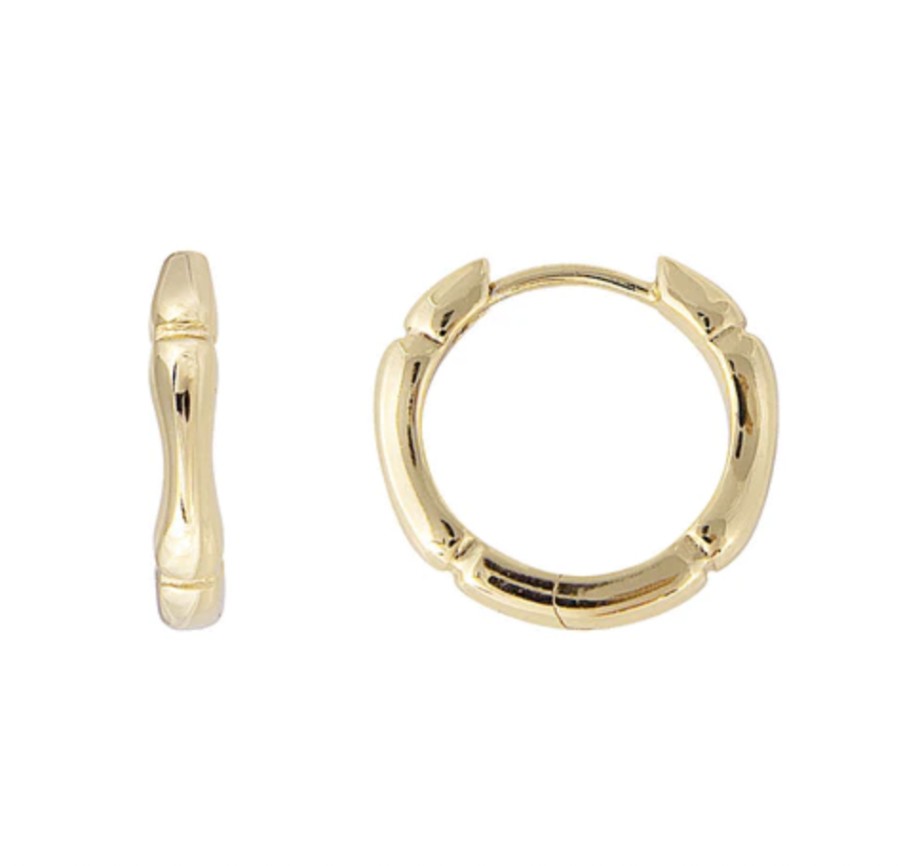 Jewellery Fairley | Fairley Bamboo Midi Hoops