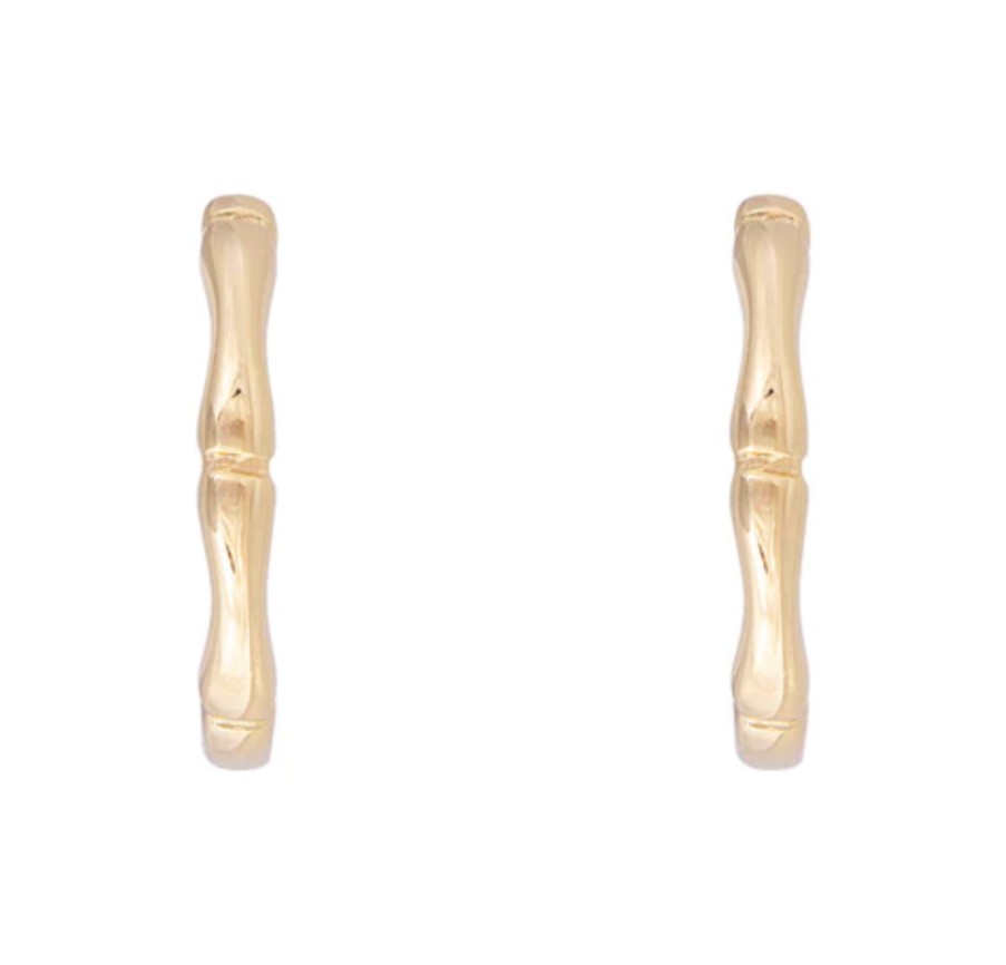 Jewellery Fairley | Fairley Bamboo Maxi Hoops