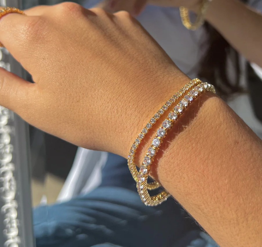 Jewellery Bianc | Bianc Tennis Bracelet Gold Large