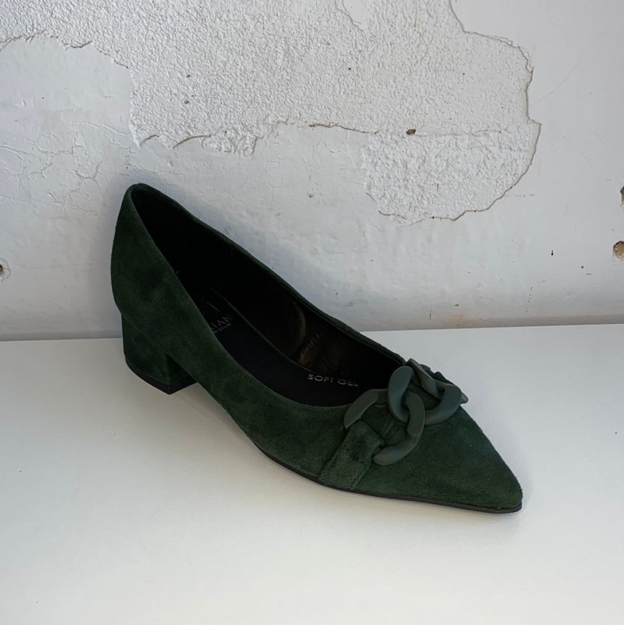 Shoes MARIAN | Marian Chained Green Suede