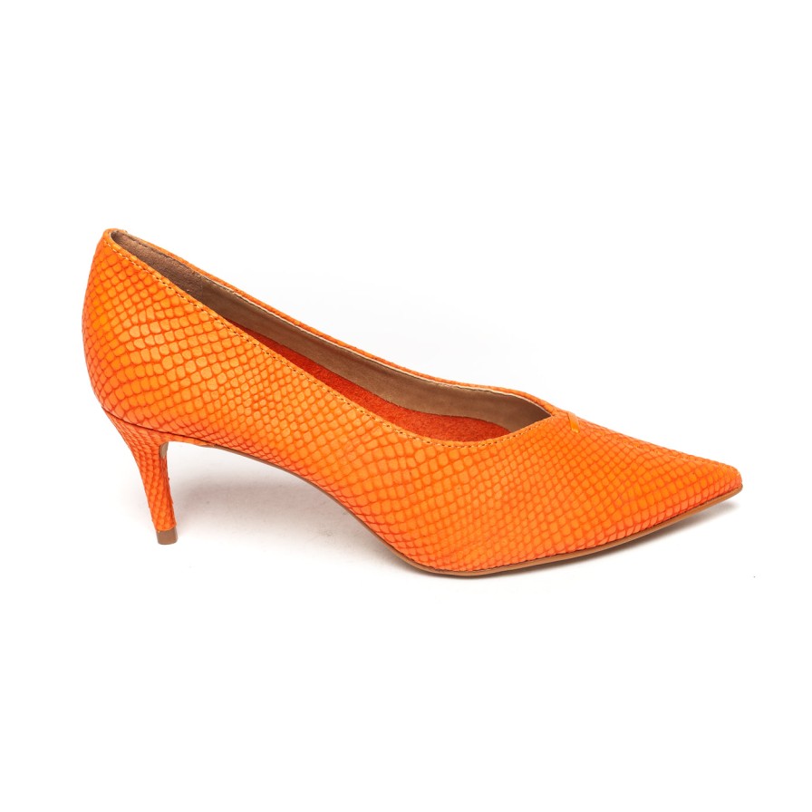 Shoes Sempre Di | Sempre Di 160005 Orange Serpent