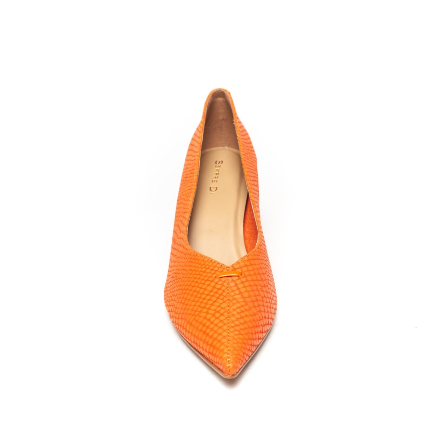 Shoes Sempre Di | Sempre Di 160005 Orange Serpent