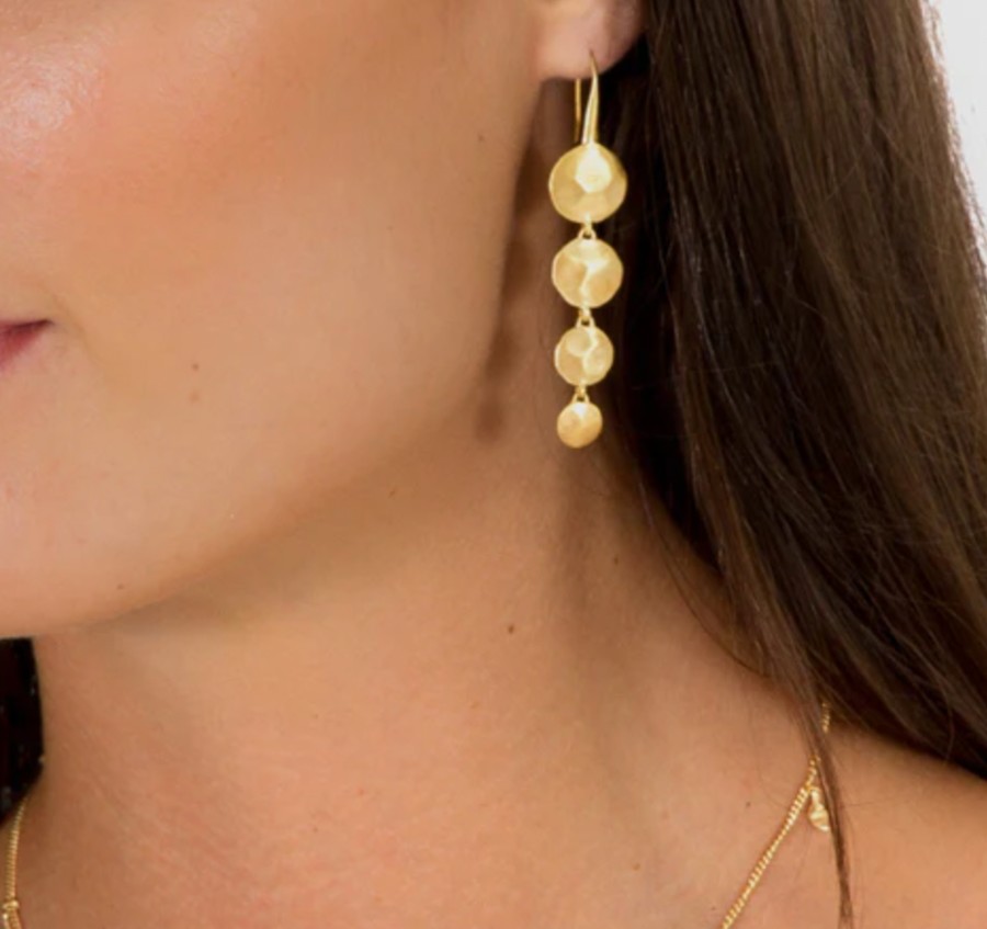 Jewellery Fairley | Fairley Waterfall Earrings Gold