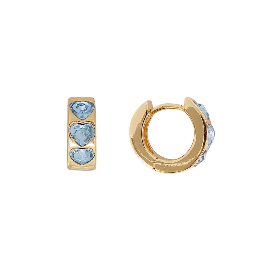 Jewellery Fairley | Fairley Aqua Love Huggies