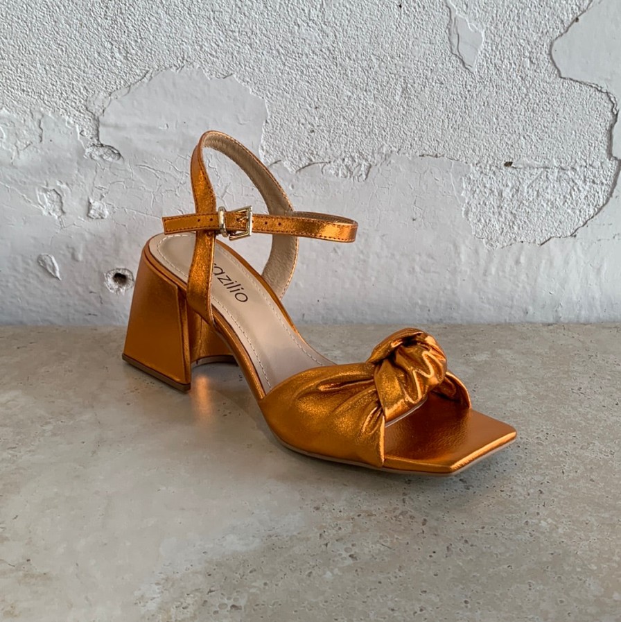 Shoes Brazilio | Brazilio 4890052 Orange Metallic