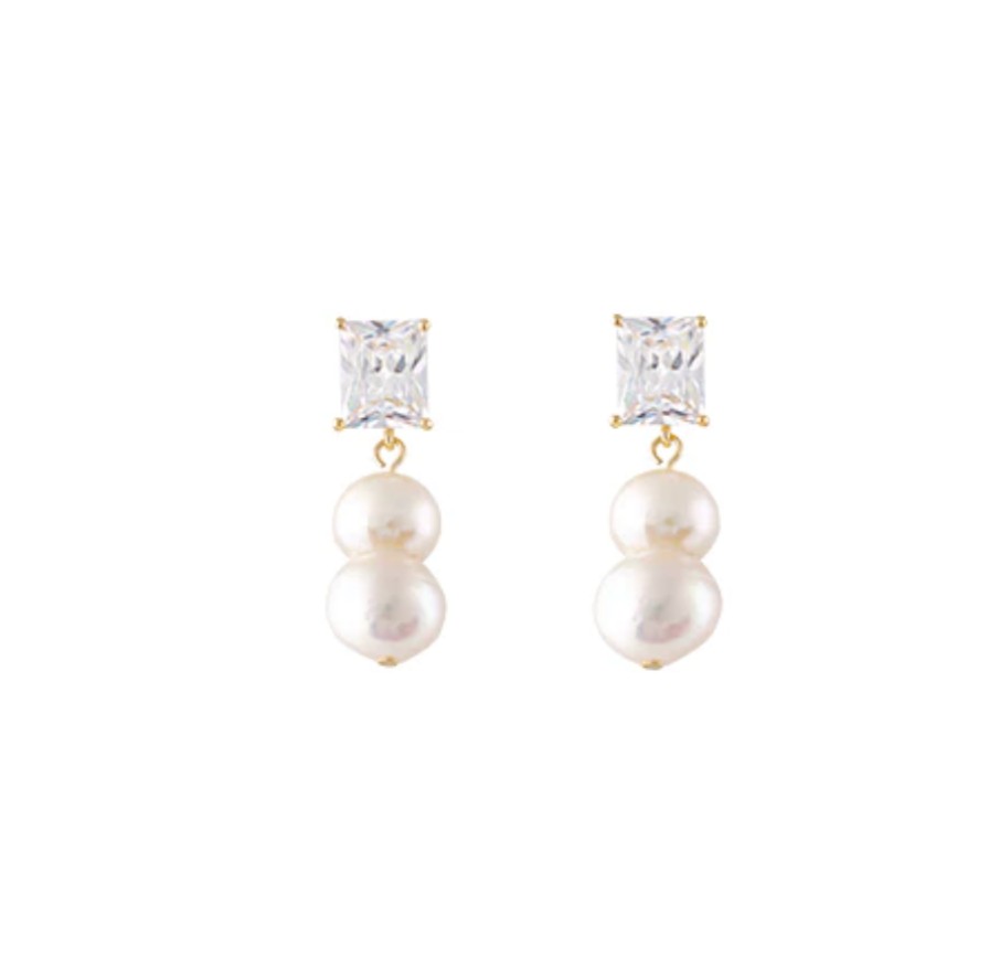 Jewellery Zahar | Zahar Saint Earrings White