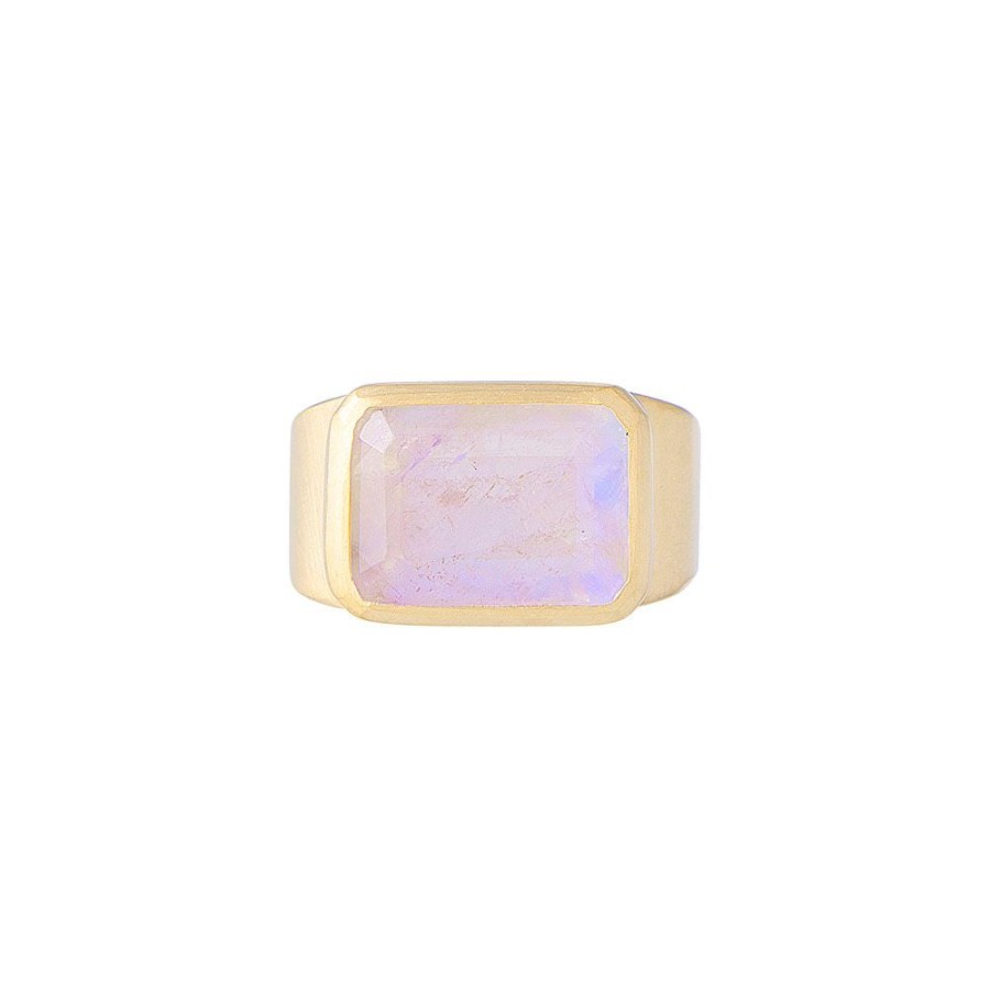 Jewellery Fairley | Fairley Rainbow Moonstone Cocktail Ring