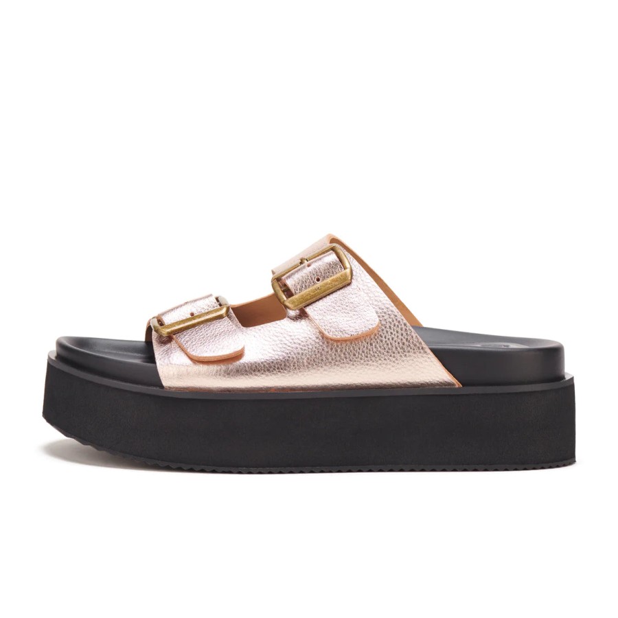 Shoes Rollie | Rollie Ace Slide Rose Gold/Black