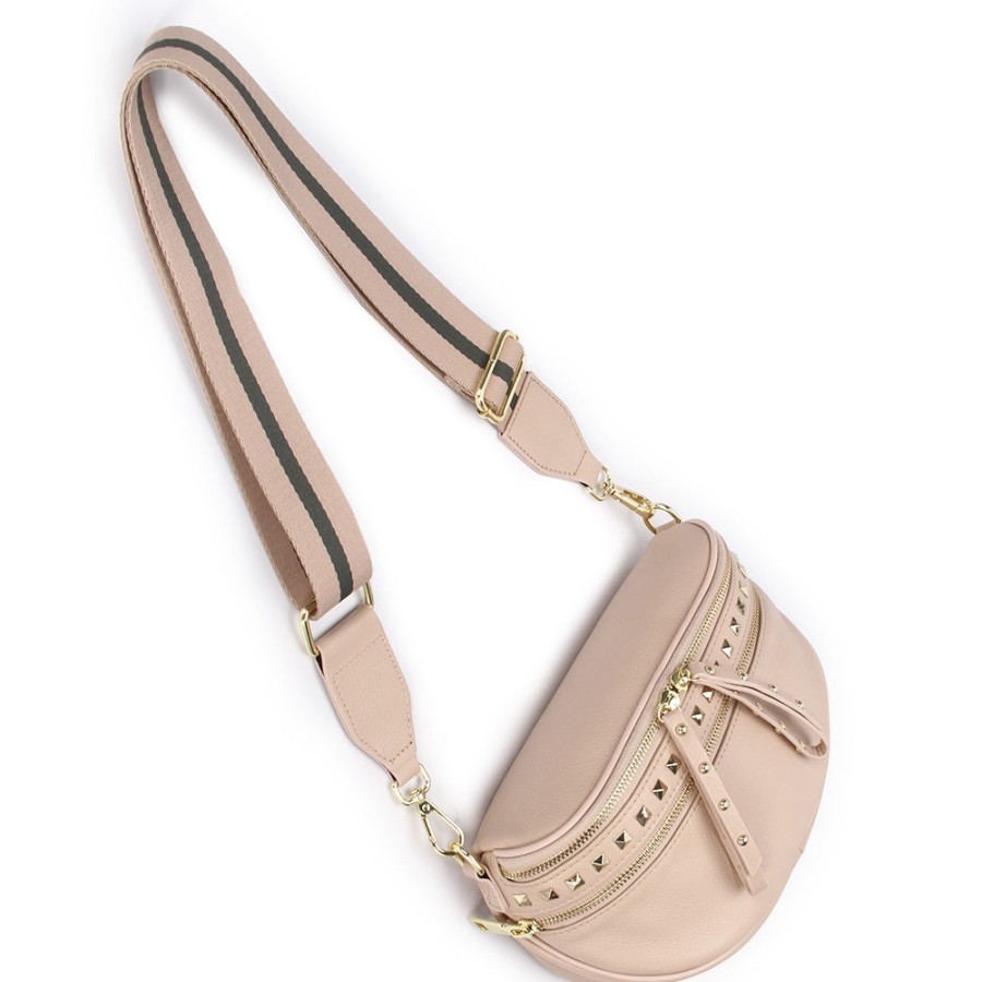 Accessories Hi Ho & Co | Hi Ho & Co Obsessed Bag Blush Studded Gold