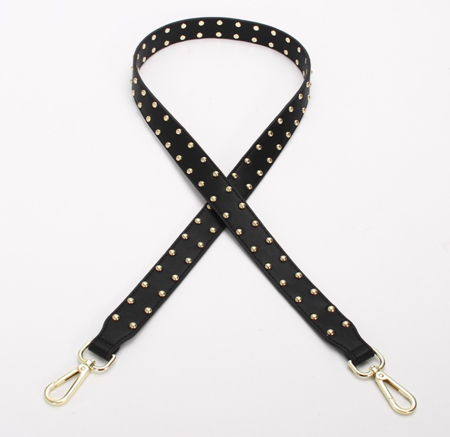 Accessories Hi Ho & Co | Hi Ho & Co New Black Stud Strap / Gold