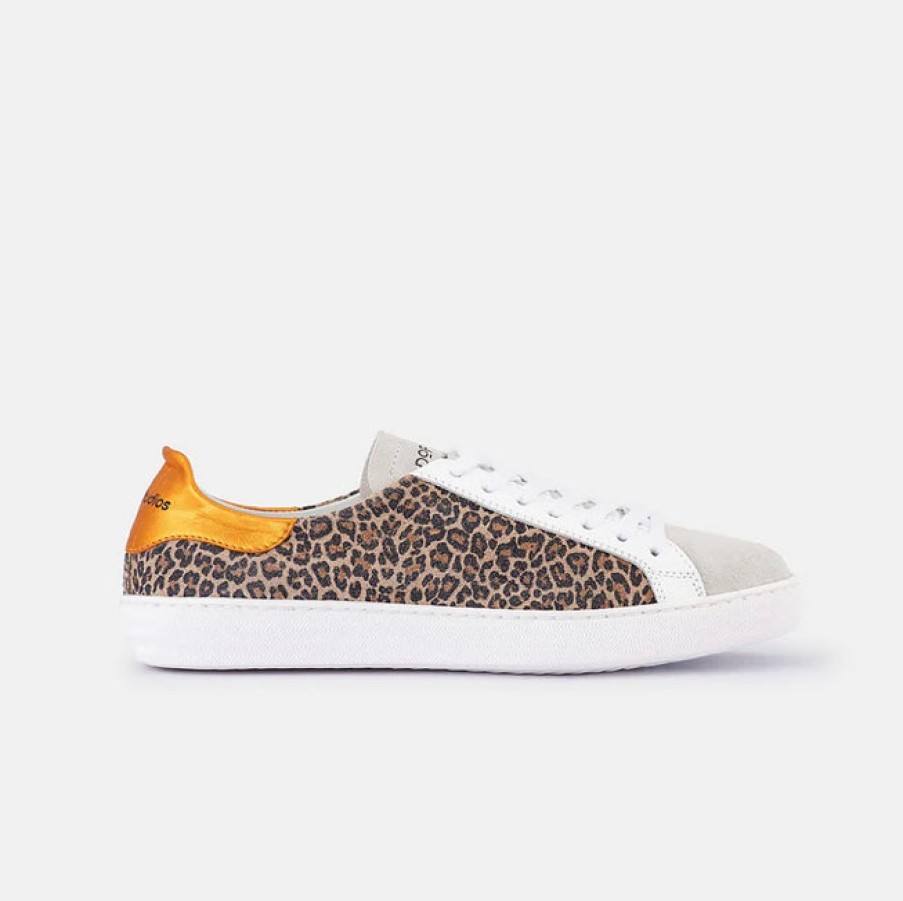 Shoes Department of Finery | D.O.F Indiana - Baby Jaguar/Metallic Orange