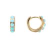 Jewellery Fairley | Fairley Blue Opal Crystal Huggies