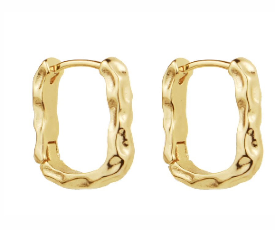 Jewellery Misuzi | Misuzi Elsa Hoops Gold