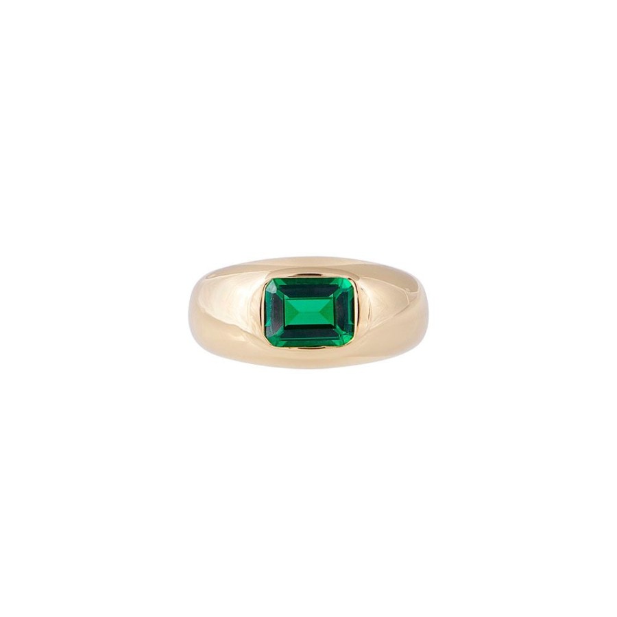 Jewellery Fairley | Fairley Emerald Crystal Dome Ring