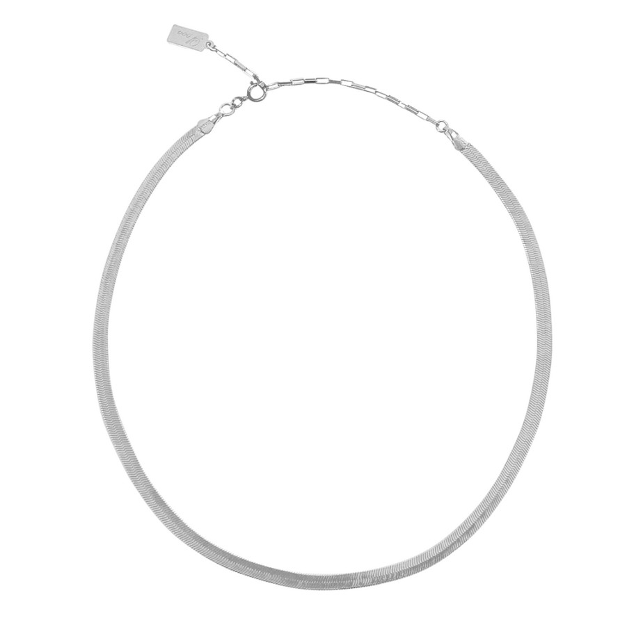 Jewellery MISUZI | Misuzi Dylan Herringbone Chain 18/20 Silver