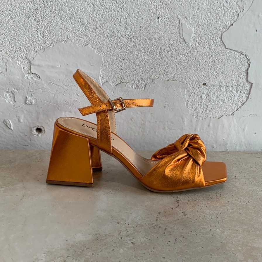 Shoes Brazilio | Brazilio 4890052 Orange Metallic