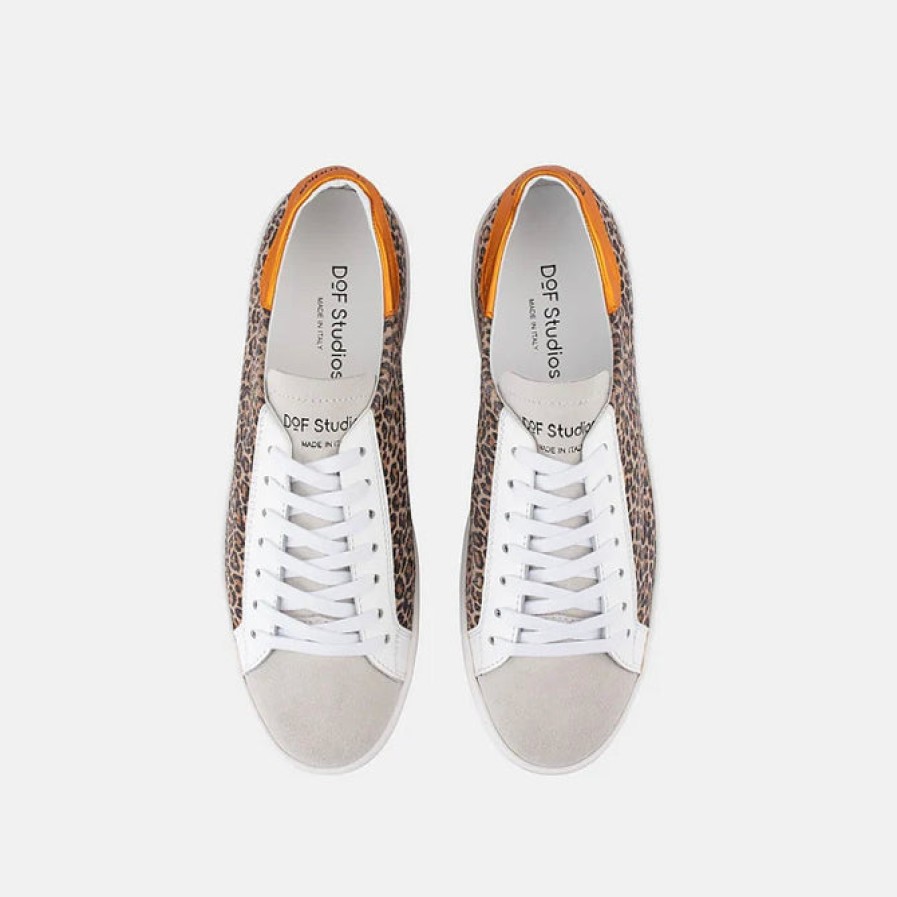 Shoes Department of Finery | D.O.F Indiana - Baby Jaguar/Metallic Orange