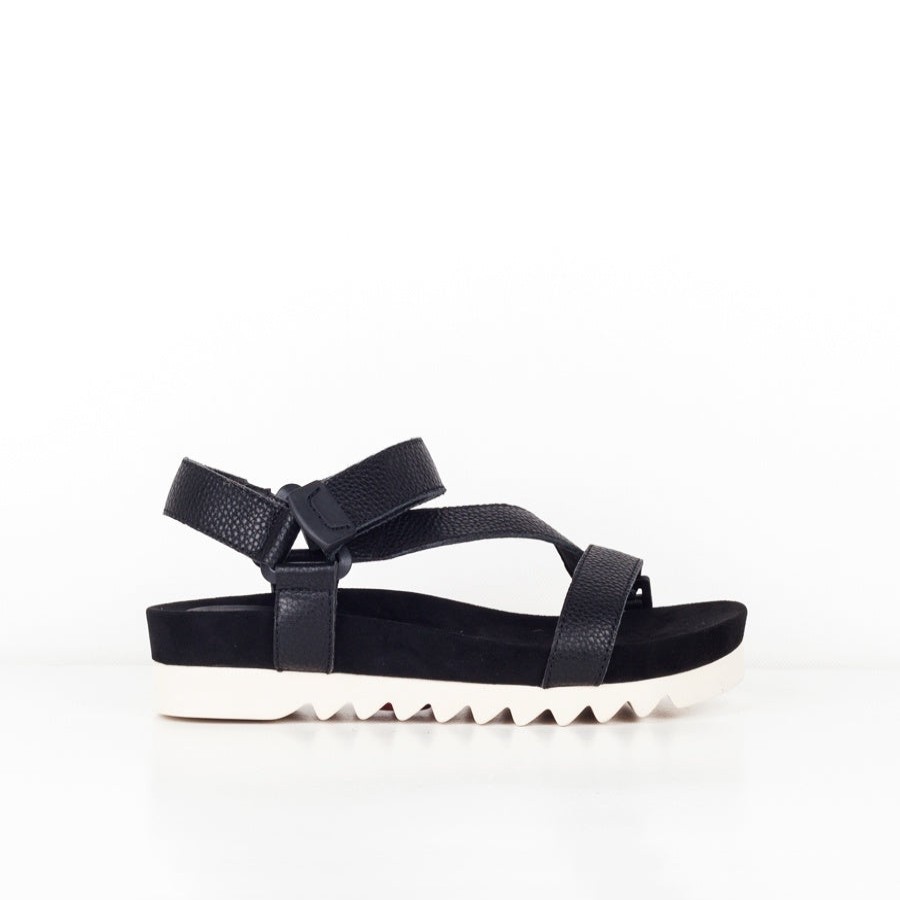 Shoes Rollie | Rollie Tooth Wedge Sandal Black