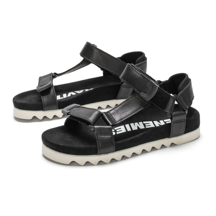 Shoes Rollie | Rollie Tooth Wedge Sandal Black