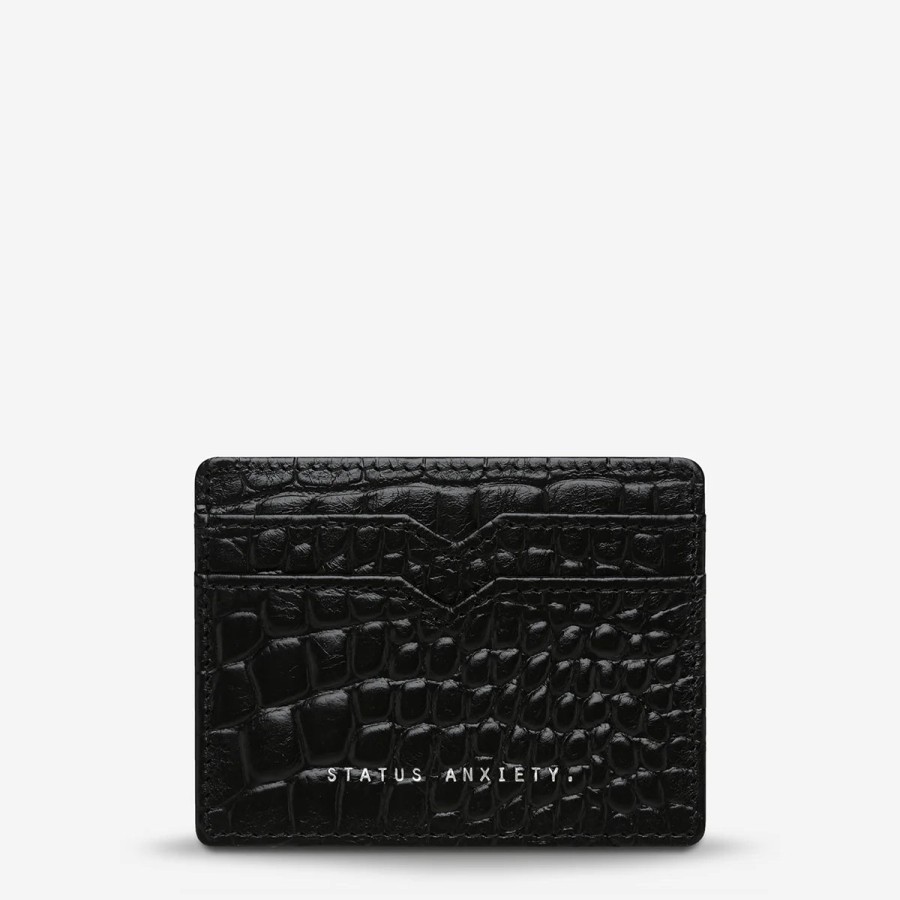 Accessories Status Anxiety | Status Anxiety Together For Now Black Croc