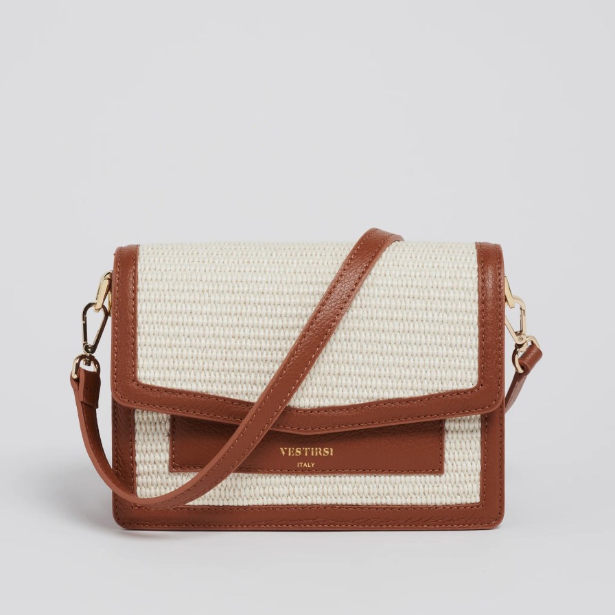 Accessories Vestirsi | Vestirsi Amelia Tan Raffia Bag