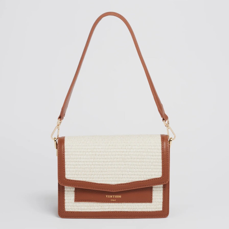 Accessories Vestirsi | Vestirsi Amelia Tan Raffia Bag