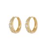 Jewellery Luv AJ | Luv Aj Stone Geneva Hoops Gold