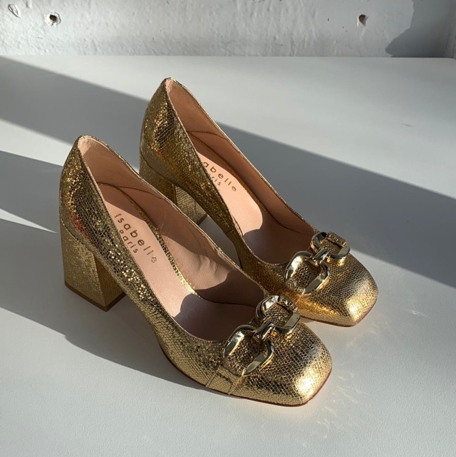 Shoes Isabelle Paris | Isabelle Paris Is152 Gold Metallic