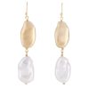 Jewellery Fairley | Fairley Gold Keshi Earrings