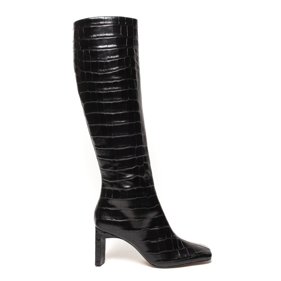 Shoes Sempre Di | Sempre Di 372001 Black Crocco