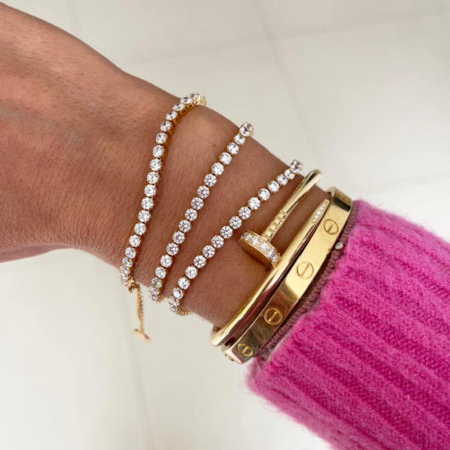 Jewellery Fairley | Fairley Crystal Tennis Bracelet