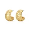 Jewellery Luv AJ | Luv Aj Molten Hoops Gold