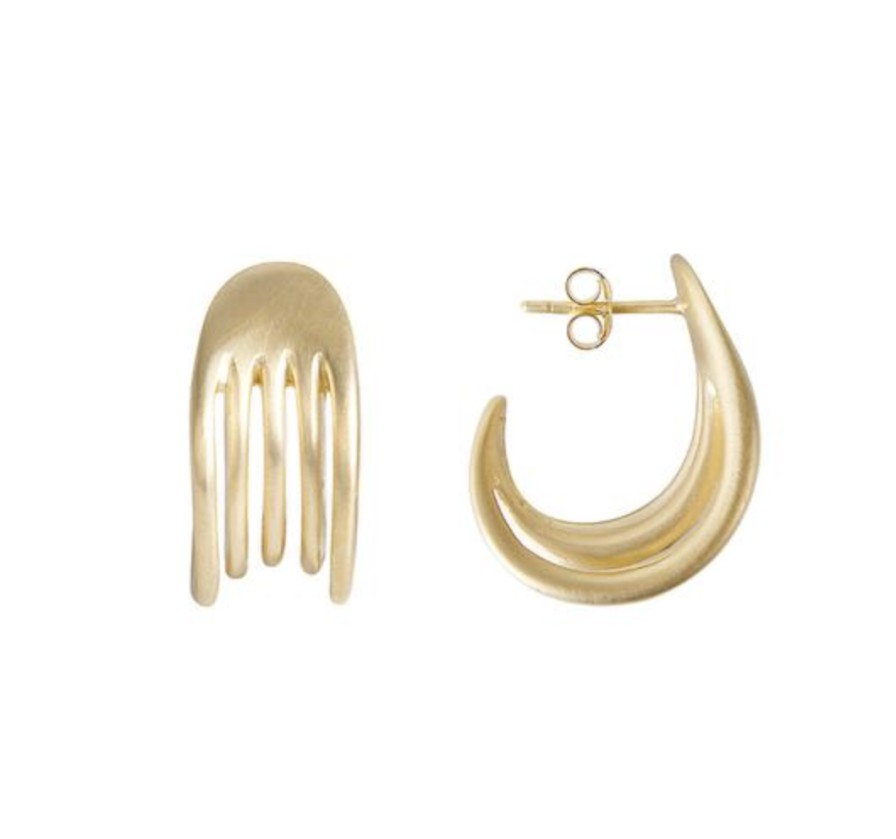 Jewellery Fairley | Fairley Gold Comb Hoops