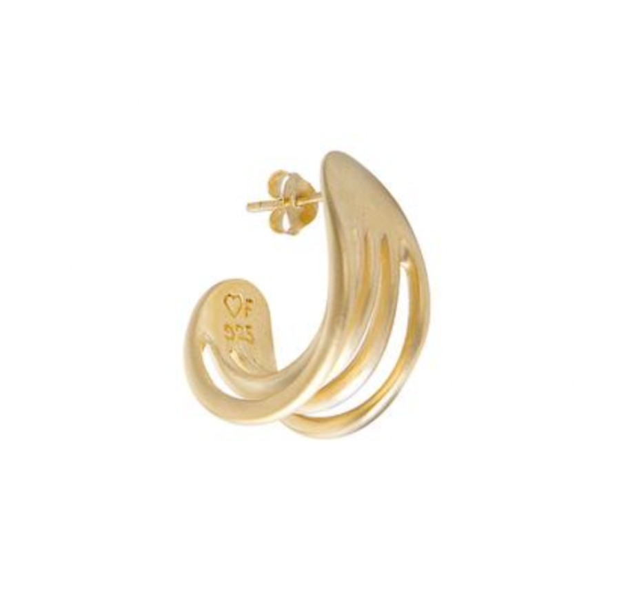 Jewellery Fairley | Fairley Gold Comb Hoops