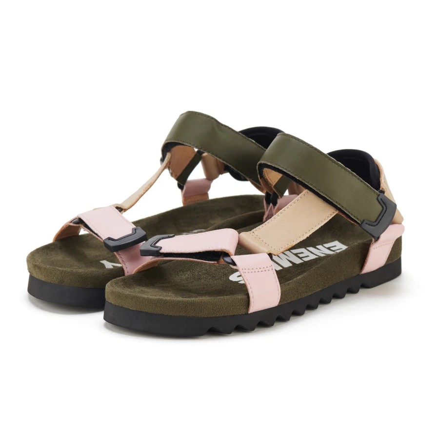 Shoes Rollie | Rollie Tooth Wedge Sandal Blush Camo