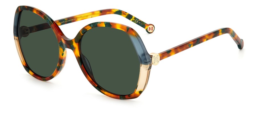 Accessories Carolina Herrera | Carolina Herrera Ch 0051 Green Havana