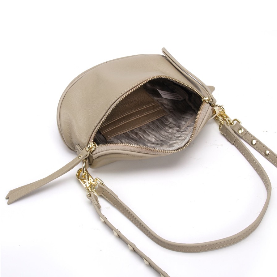 Accessories Hi Ho & Co | Hi Ho & Co Mini Rocker Bag Taupe/Gold