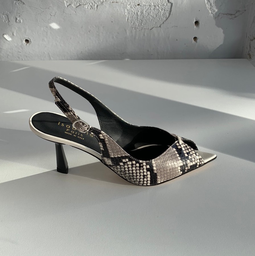 Shoes Isabelle Paris | Isabelle Paris Is107 Black/White Snake