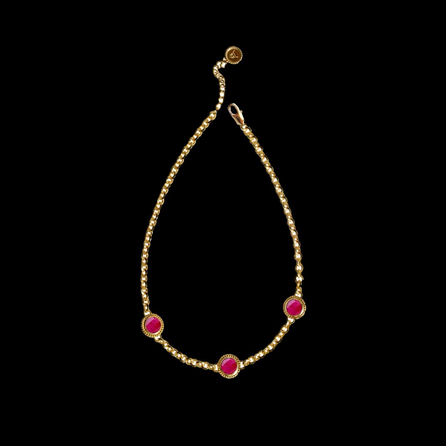 Jewellery Mountain & Moon | Mountain & Moon Tijana Necklace Ruby Quartz