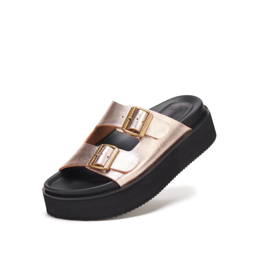 Shoes Rollie | Rollie Ace Slide Rose Gold/Black