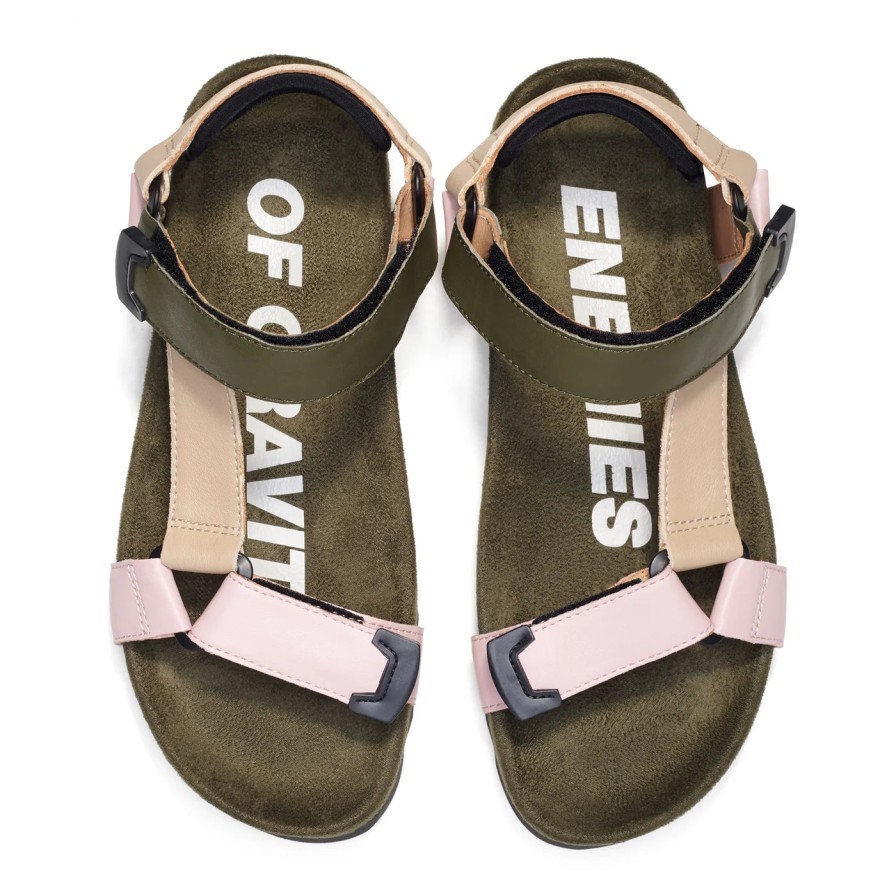 Shoes Rollie | Rollie Tooth Wedge Sandal Blush Camo