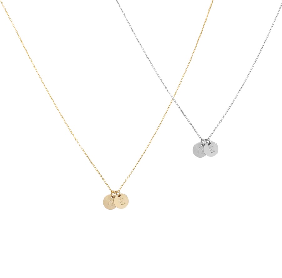 Jewellery MISUZI | Misuzi Tina Disc Necklace Silver