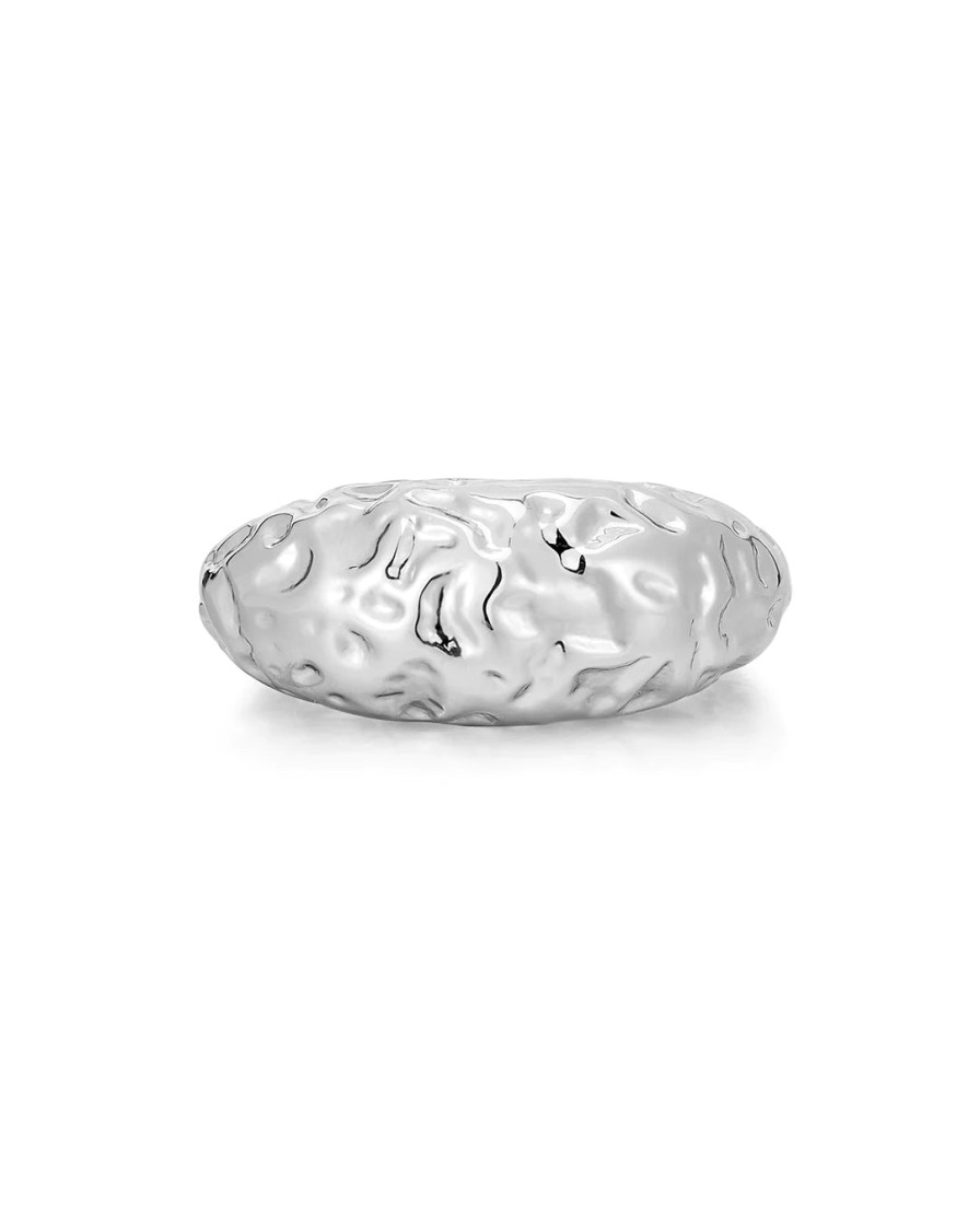 Jewellery Luv AJ | Luv Aj Molten Signet Ring Silver