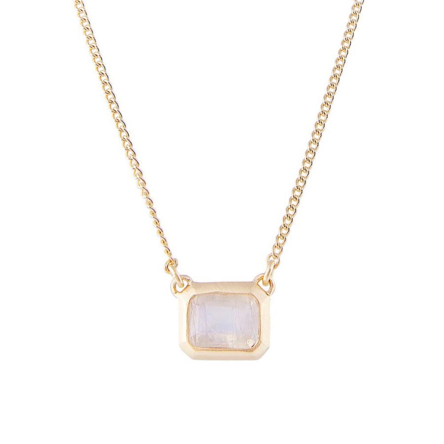 Shoes Fairley | Fairley Rainbow Moonstone Deco Necklace