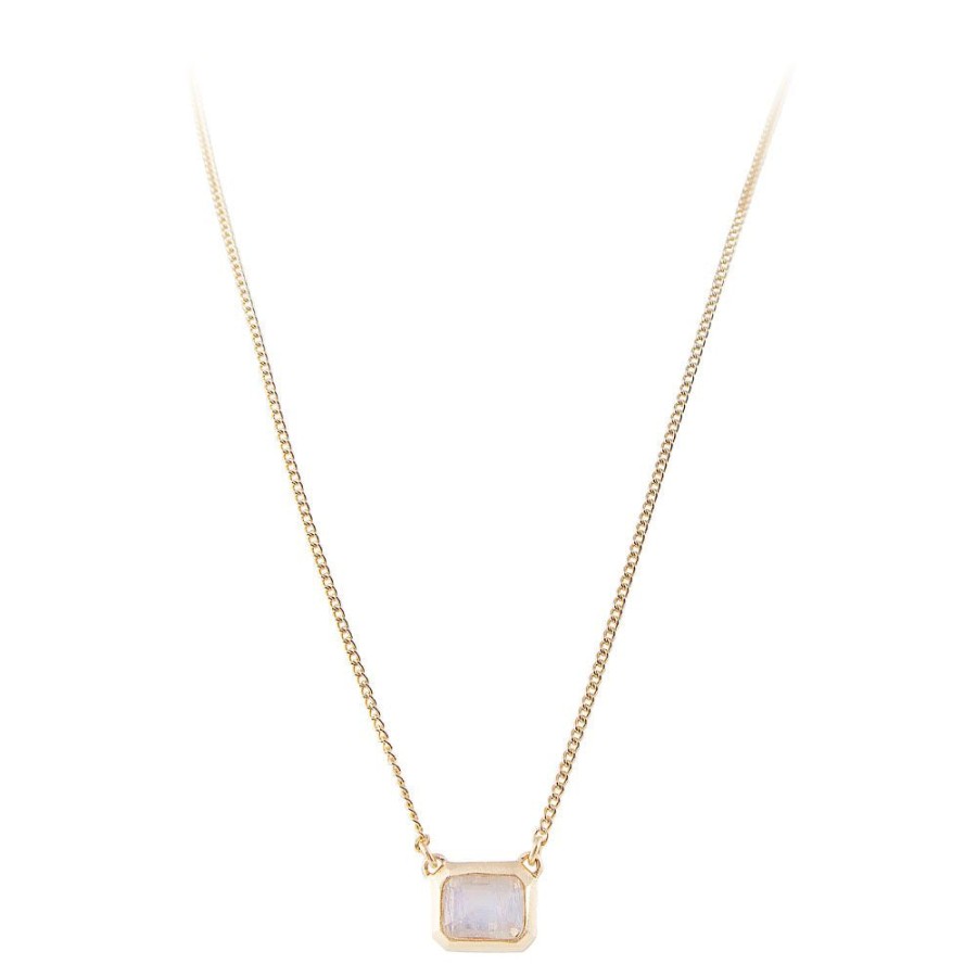 Shoes Fairley | Fairley Rainbow Moonstone Deco Necklace