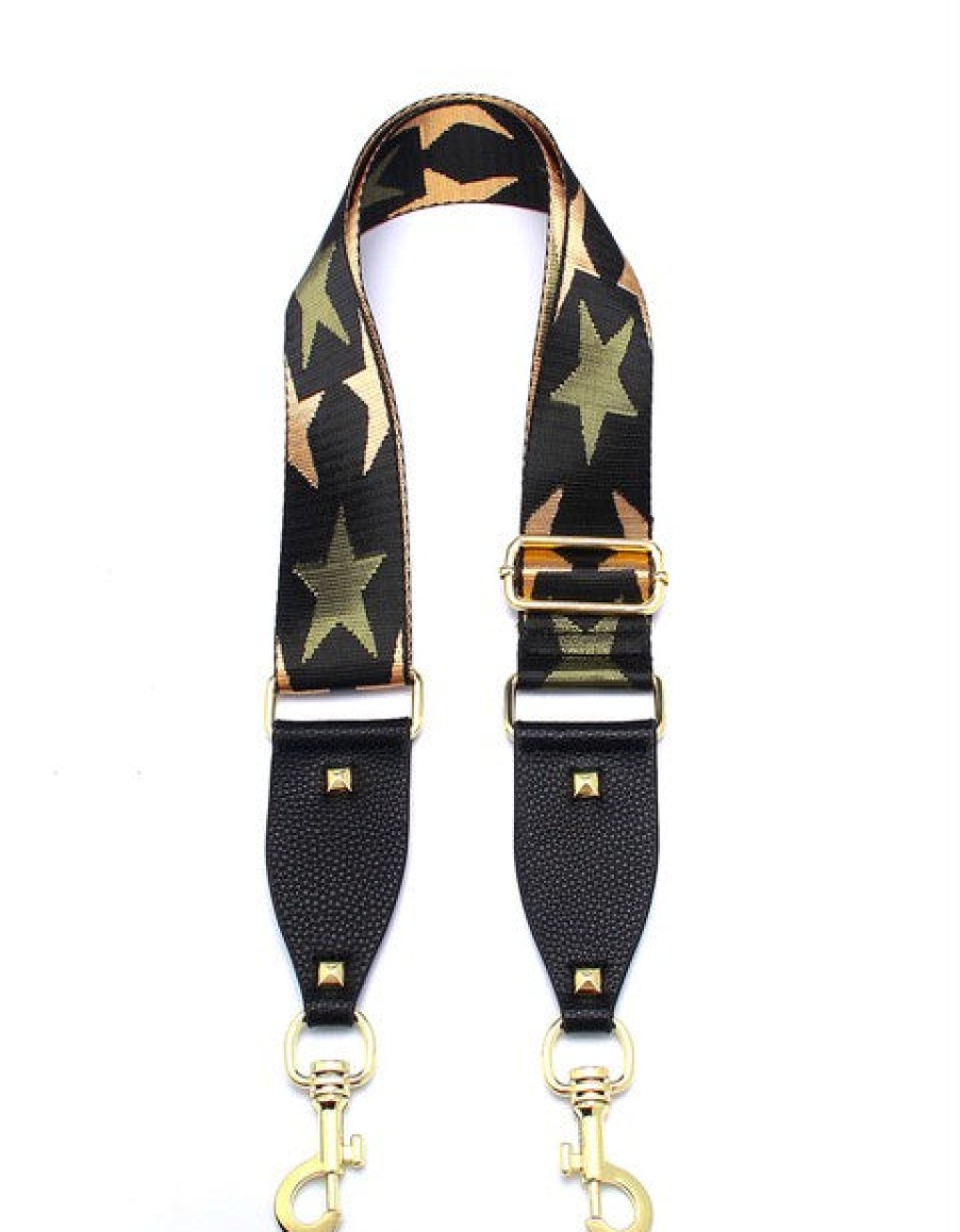 Accessories Hi Ho & Co | Hi Ho & Co Bag Strap Khaki Star